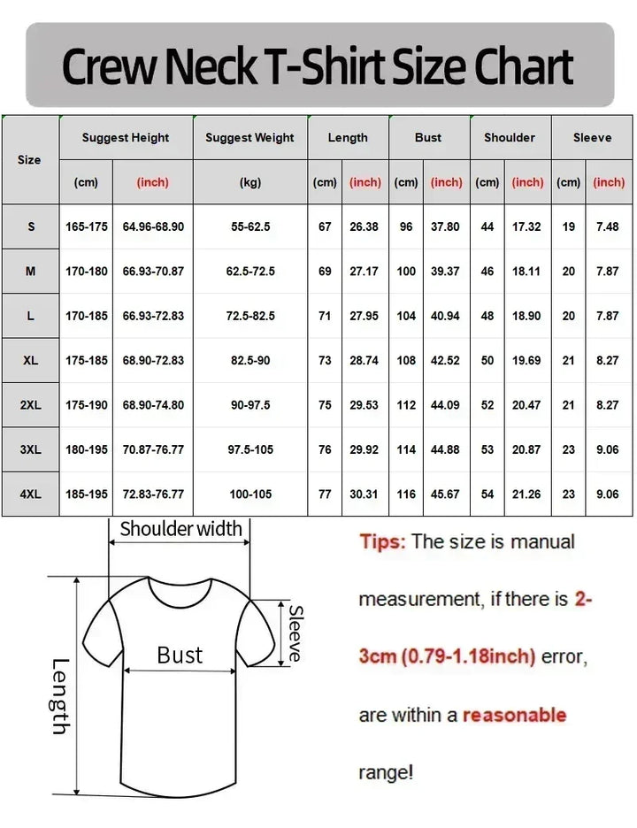 2026 New Summer men's and women's T-shirts, made of soft fabric, with fashionable pattern prints, suitable for daily commuting